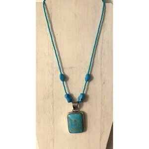 Handcrafted Turquoise Look Necklace #5020